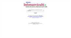 Desktop Screenshot of infonuoviculti.it